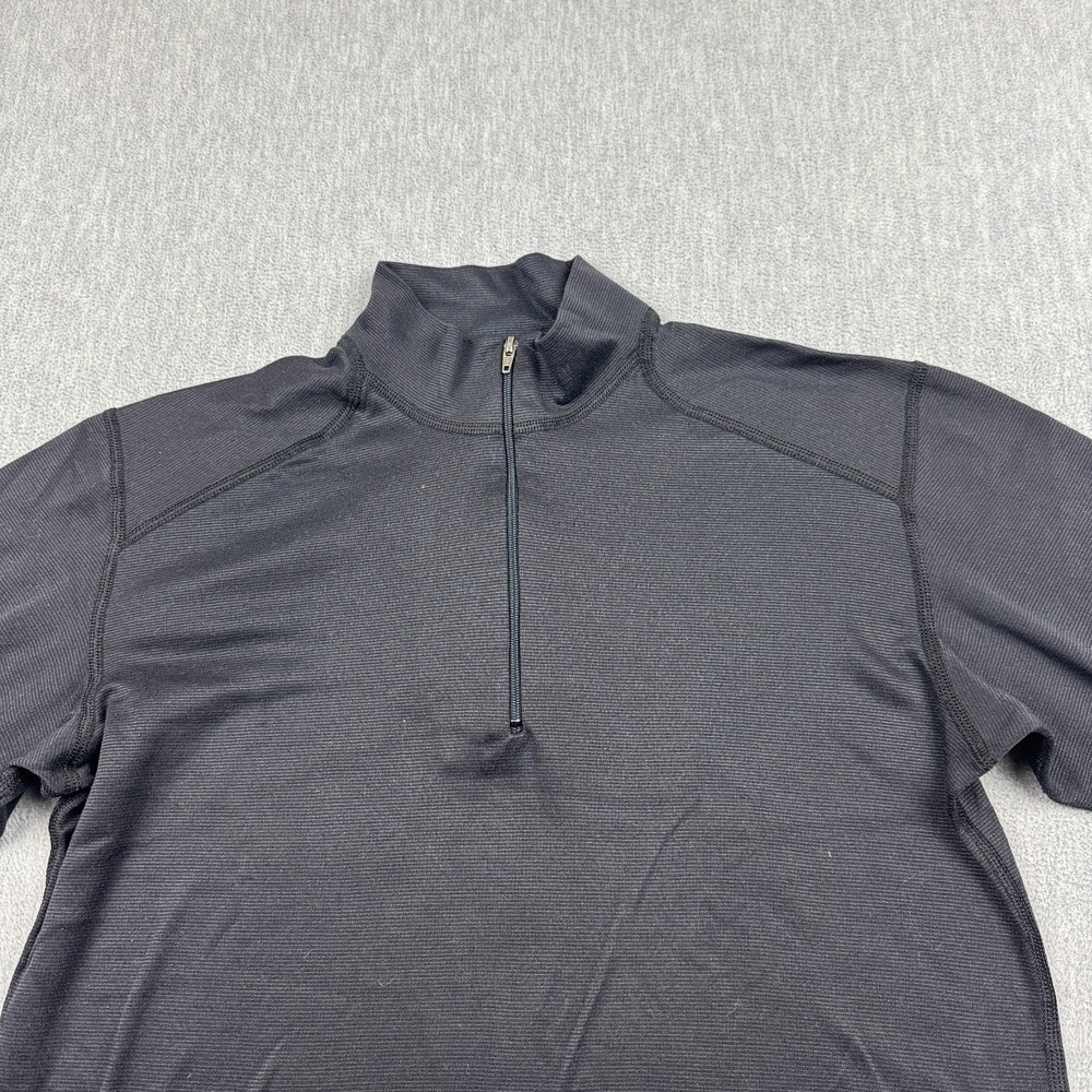 Patagonia Shirt Womens Medium Black Capilene Midweight‎ Zip-T Pullover Made USA - Picture 5 of 12